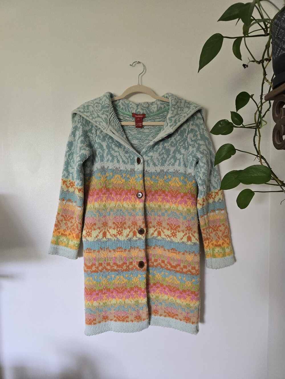 Sundance PS petite Small Womens Lambswool Cotton Cardigan Sweater Jacket - Picture 6 of 9